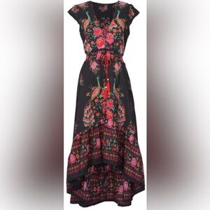 Floral/peacock dress